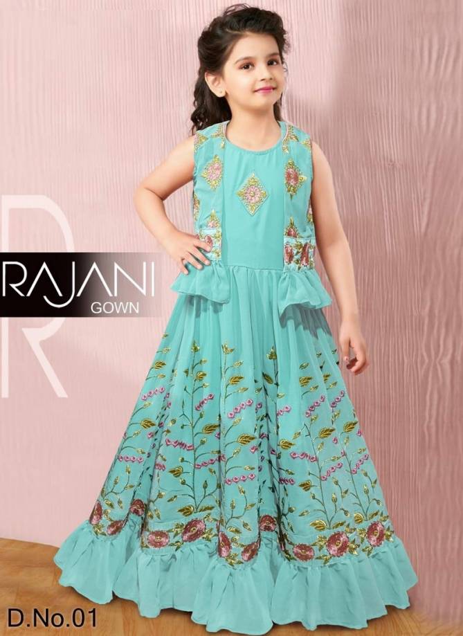 RAJANI Heavy Wedding Wear Kids Wholesale Gown And Koti Collection 